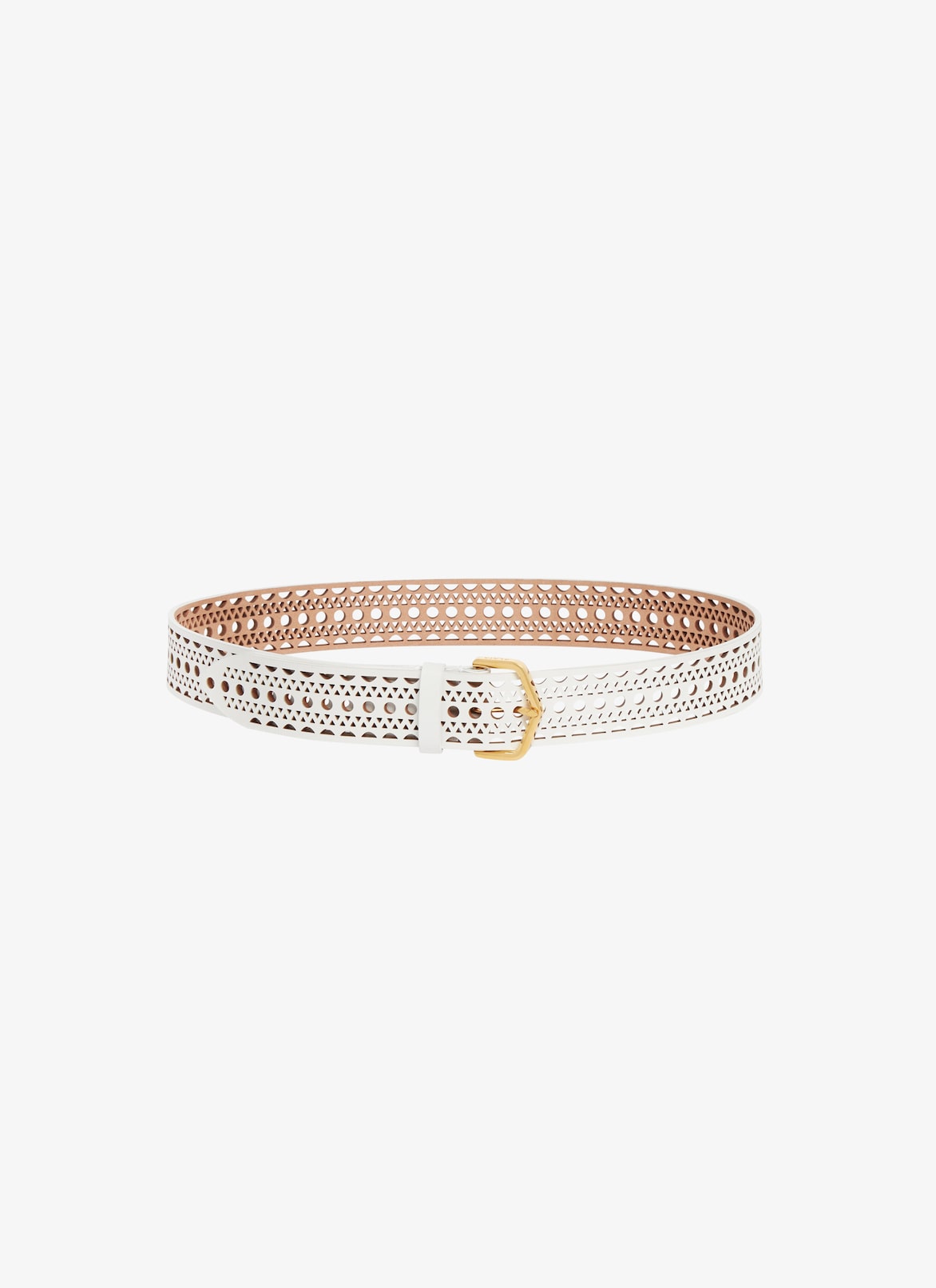 NEO VIENNE BELT IN CALFSKIN ALAÏA WHITE NEO VIENNE BELT IN CALFSKIN